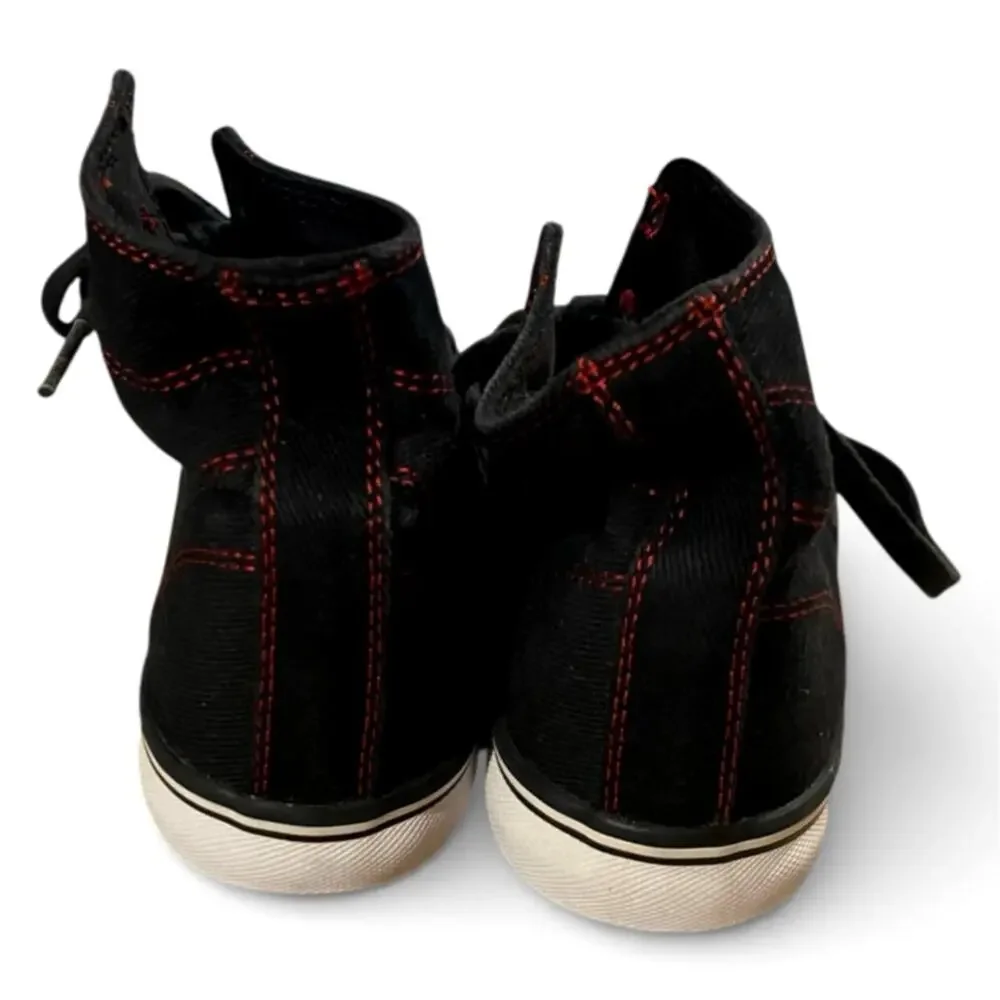 Pastry Skater Sneakers Boys 1 Black Red Textile Upper Kids Lace Up Retro Shoes